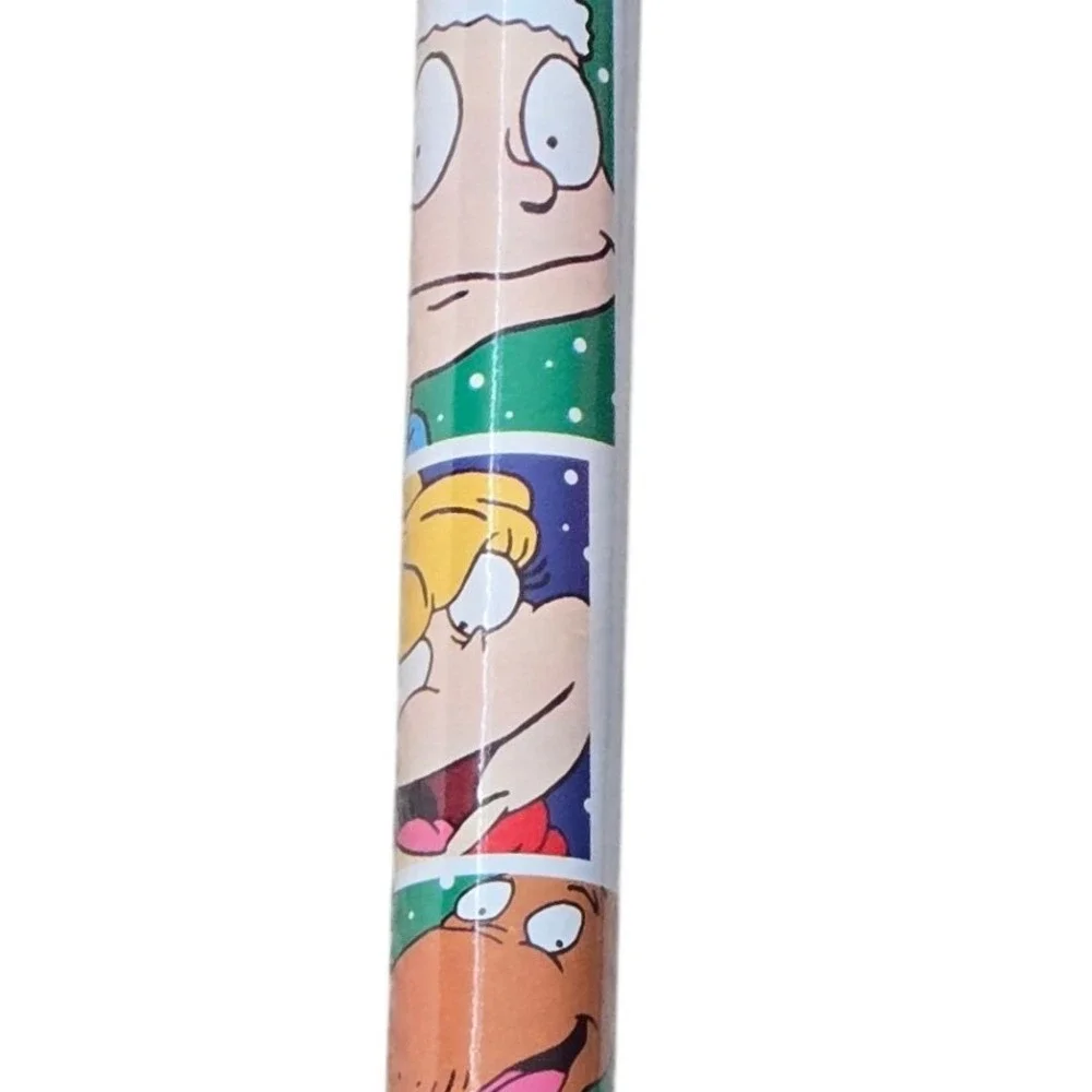 Vintage 1999 Rugrats Christmas Gift Wrap Nickelodeon Klasky Csupo 30 Sq Ft NOS